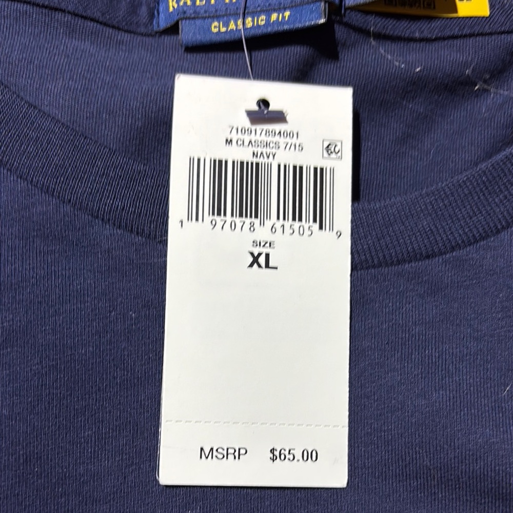 Polo by Ralph Lauren Blue and Red Short Sleeve Tee - Picture 2 of 6